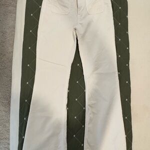 GAP Women's Cream Flare Corduroy Jeans